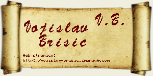 Vojislav Brisić vizit kartica